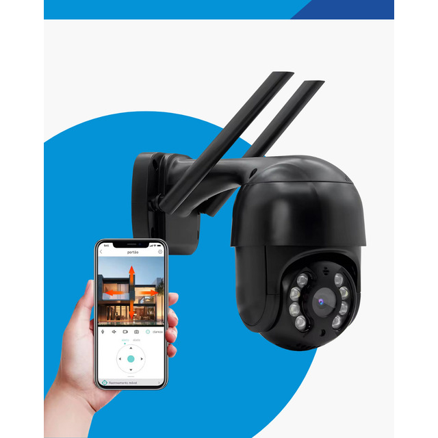 Câmera Ip Wi-fi Prova D'água Infravermelho Visão Noturna Interna Externa Hd Epsilon Eps-a8... Câmera Ip Wi-fi Prova D'água Infravermelho Visão Noturna Interna Externa Hd Epsilon Eps-a8...