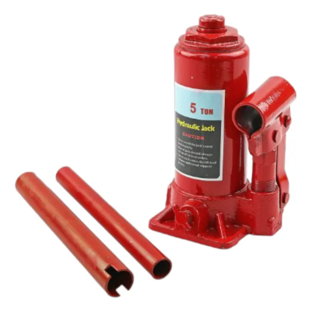Crique Cricket Botella Gato Hidraulico 5 Toneladas Rojo