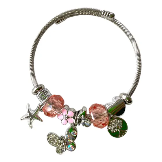 Pulsera Brazalete Brillante Con Detalles 6cm De Diámetro Xu