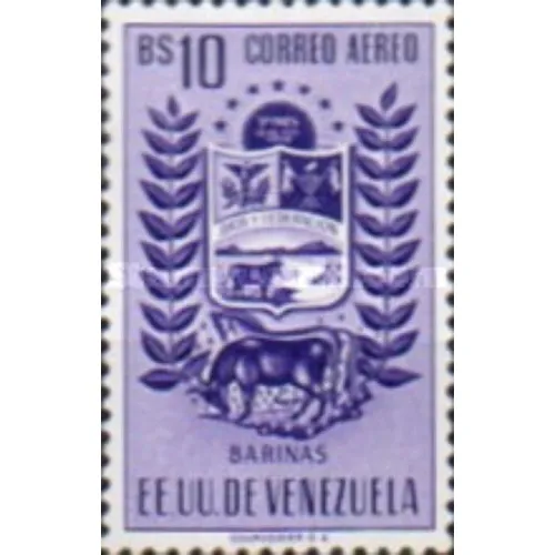 Estampillas Venezuela 1953 - Escudo Barinas 10bs