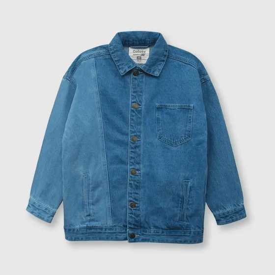 Chaqueta De Niño Mezclilla Azul Colloky