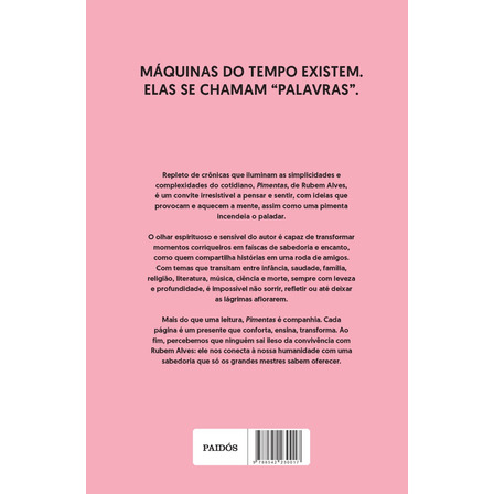 Pimentas: Va Edição, De Alves, Rubem., Vol. 1. Editorial Paidós, Capa Mole, Edição 3a Em Português, 2025 Pimentas: Va Edição, De Alves, Rubem., Vol. 1. Editorial Paidós, Capa Mole, Edição 3a Em Português, 2025