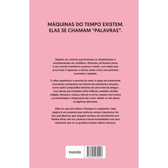 Pimentas: Va Edição, De Alves, Rubem., Vol. 1. Editorial Paidós, Capa Mole, Edição 3a Em Português, 2025