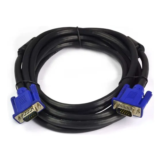 Cable Vga A Vga Monitor Dvr Pc 5 Metros 15 Pines Macho Macho