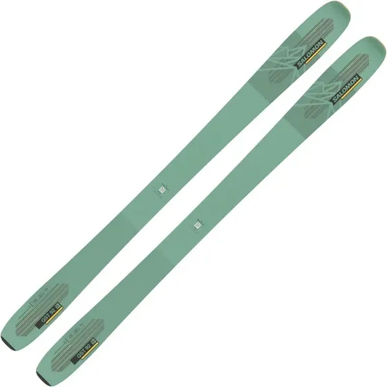 Tablas Ski Salomon Qst 92 160cm Nieve C/ Fijaciones Salomon Color Verde Claro