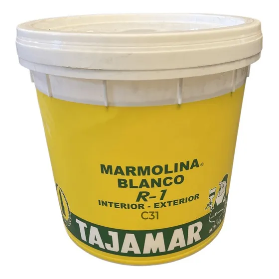 Marmolina Textura Grano Fino R-1 Blanco Tineta - Tajamar Acabado Mate