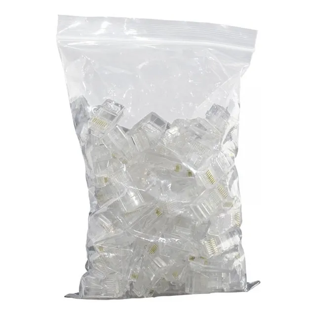 Conector Ficha Rj45 Bolsa X 100 Unidades Cat5e Roditec