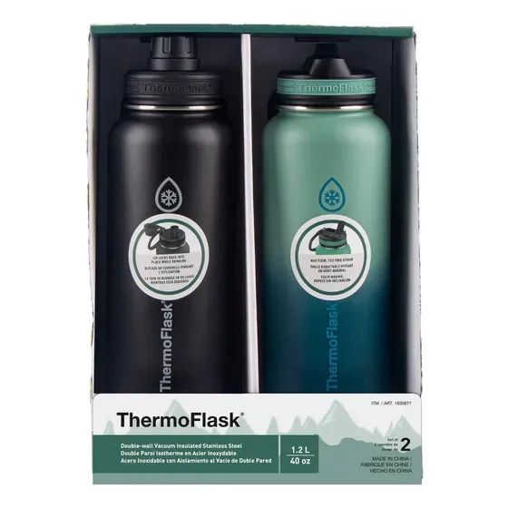 Termos De Agua Thermoflask Acero Inoxidable 1200ml, 2 Termos