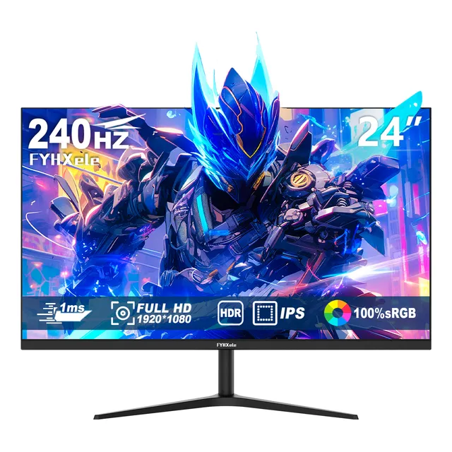 Monitor Gamer Fyhxele Ips 24 1k 1080p Fhd 240hz Led 1ms Vesa