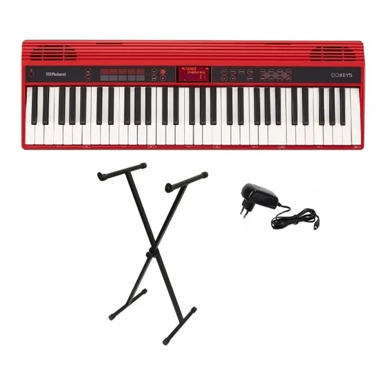 Teclado Roland Go Keys Piano 61 Teclas Go-61k Com Nf - Kit