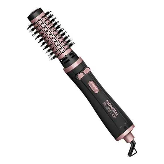 Escova Rotativa Mondial Tourmaline Ions 3 Em 1 Bivolt