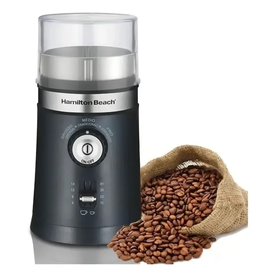 Moedor Automático Ajustável Com Controle De Granulação Triturador Secos Sementes Grãos Café Cuba Rem