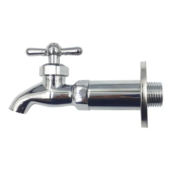 Llave Nariz Con Niple Y Chapeton Fregadero Baño Cromo Rugo