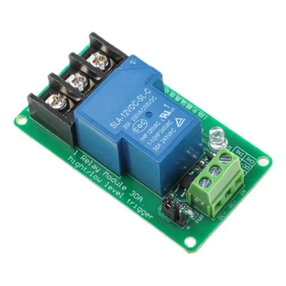 Modulo Relay 1 Canal 5 Y 12volts 30a Aislado Optoaclopador.