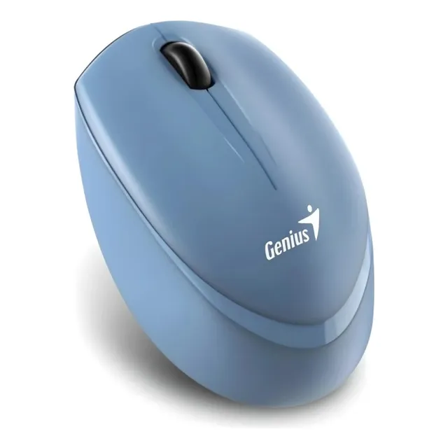 Mouse Genius Nx-7009 Wireless Blueeye Ergonomico White Color Azul Claro