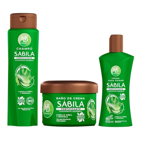 Combo Shampoo Sábila By Hd Cosmetics