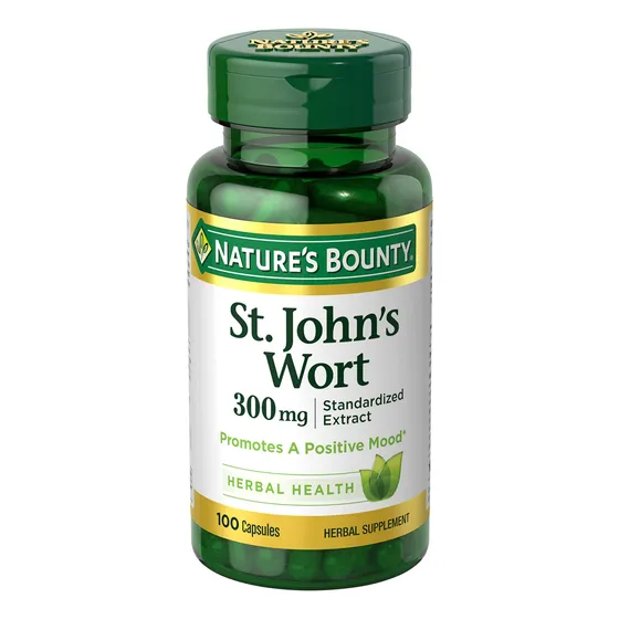 Suplemento Nature's Bounty St. Johns Wort 300 Mg 100 Cápsula