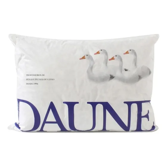 Daune 100% Penas de ganso travesseiro tradicional 70cm 50cm cor branco