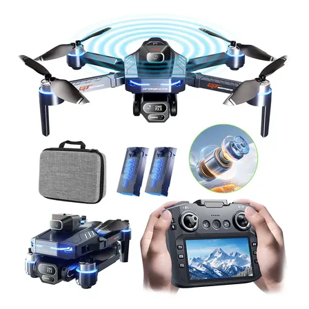Gt8 Drone Profissional Camera Mini Drones Fpv Com Tela E Bag Preto