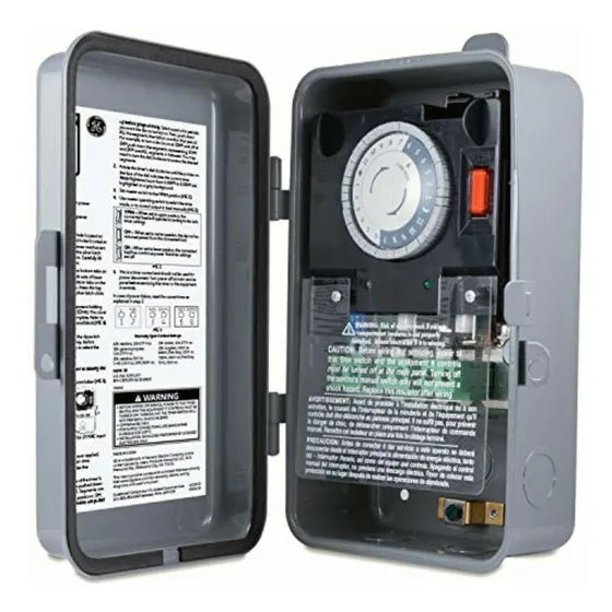 Ge Heavy-duty Mechanical Box Timer Switch, Metal, Tamper