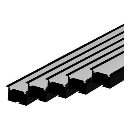 Kit 10 Metros Perfil Led Barra Embutir Inside Alumínio 5x2m 24x15mm Preto Cod: Alut250603-5 Alut By Avant Kit 10 Metros Perfil Led Barra Embutir Inside Alumínio 5x2m 24x15mm Preto Cod: Alut250603-5 Alut By Avant