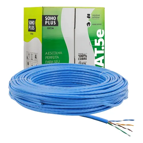 Cabo De Rede Utp Rj45 Cat6 Furukawa Sohoplus Rolo 10 Metros