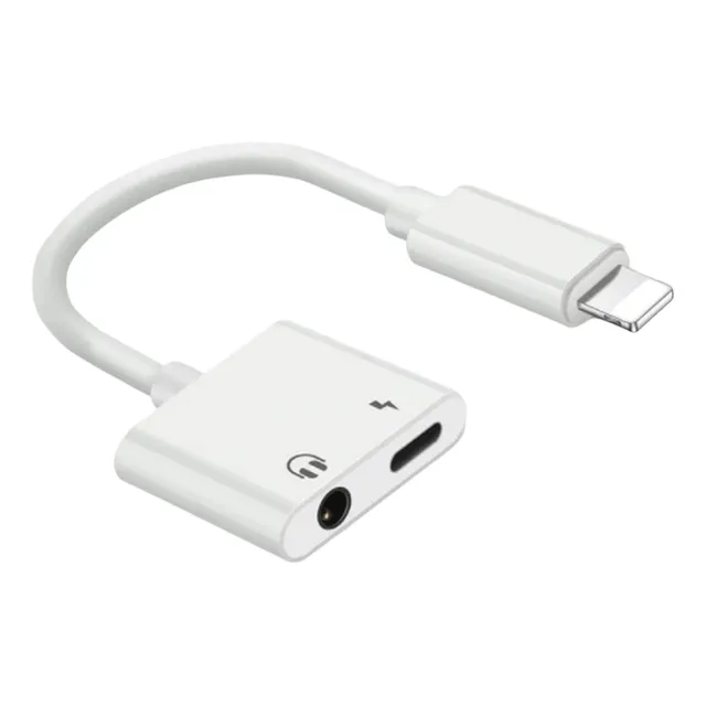 Adaptador Compatible Audio Lightning A 3.5 + Carga Lightning