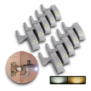 Lámpara Luz Led Bisagra Sensor Movimiento 10 Pcs Gabinete Calida Lámpara Luz Led Bisagra Sensor Movimiento 10 Pcs Gabinete Calida