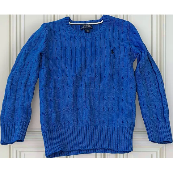 Sweater Polo Ralph Lauren Azul Francia Talle 6 Años