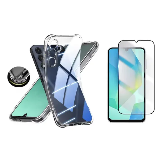 Capinha Anti Shock Para Samsung  A16 5g 6.7 + Película 3d