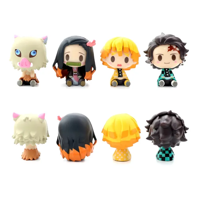 Set 4 Figuras Anime Kimetsu No Yaiba Chibi - Demon Slayer