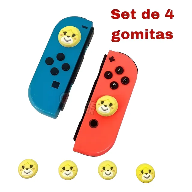 Set 4 Gomas Animal Crossing 05 Para Joycon Nintendo Switch