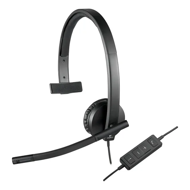 Auricular gamer Logitech H570e Mono negro