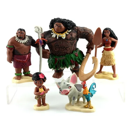 20240620 5 Peças De Brinquedos Moana Princess Maui Chief .