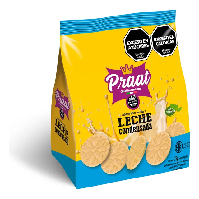 Galletita Sabor Leche Condensada Praat 125 Grs X 3