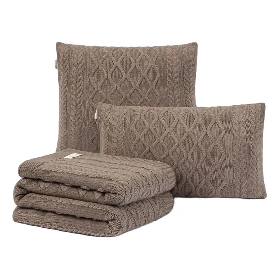 Kit Peseira Manta Cama King Sofá 260x70 + 2 Capas Florença
