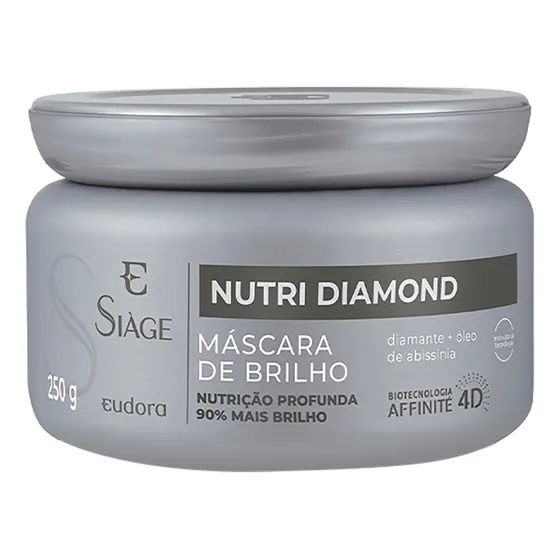 Máscara Eudora Siàge Nutri Diamond nutrição 250g