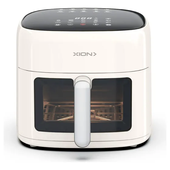 Freidora Sin Aceite Xion Digital 1500w 6.8l Con Visor 