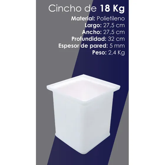 Cincho O Molde De Queso De 18 Kg