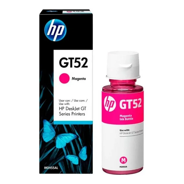 Botella De Tinta Cartucho Hp Gt52 M0h55al 70ml Magenta