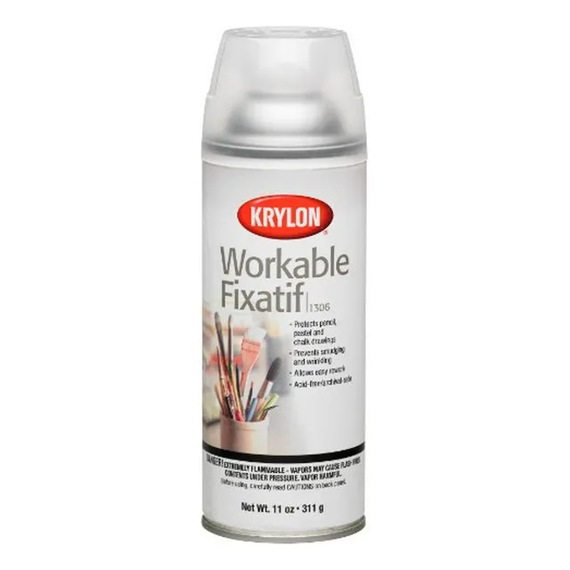 Krylon Spray Fijador Workable Matte 11 Oz - Acabado Claro