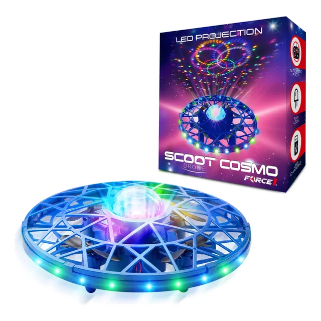 Minidron Led Force1 Scoot Cosmo, Color Azul