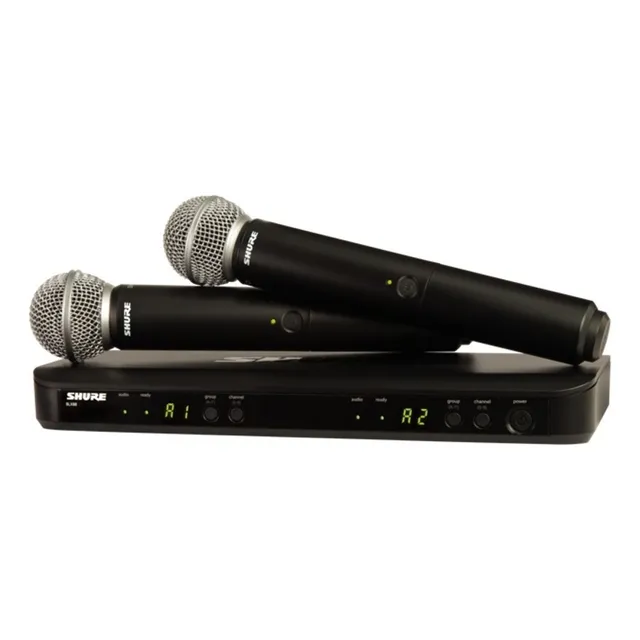 Sistema Inalambrico Shure Microfono Doble Blx288/sm58 Meses