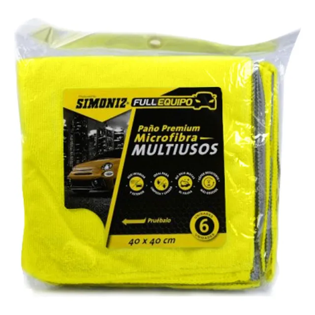 Paño Premium Microfibra Multiusos 40 X 40 Cms Simoniz