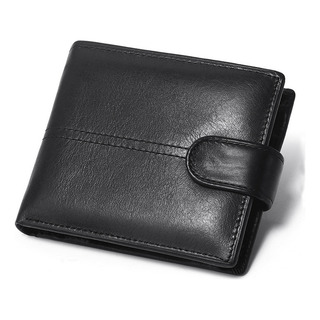 Cartera Delgada De Cuero Genuino Negro For Hombre Con Rfid Cartera Delgada De Cuero Genuino Negro For Hombre Con Rfid