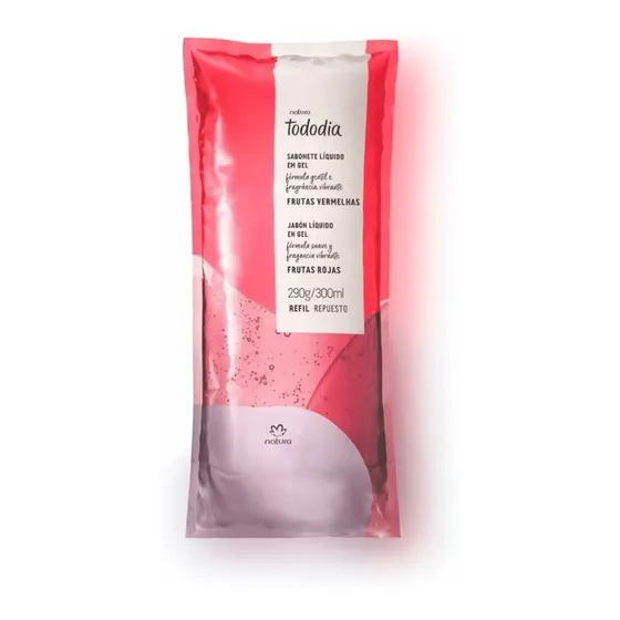 Natura Tododia Repuesto Jabon Liquido Corporal Frutas Rojas