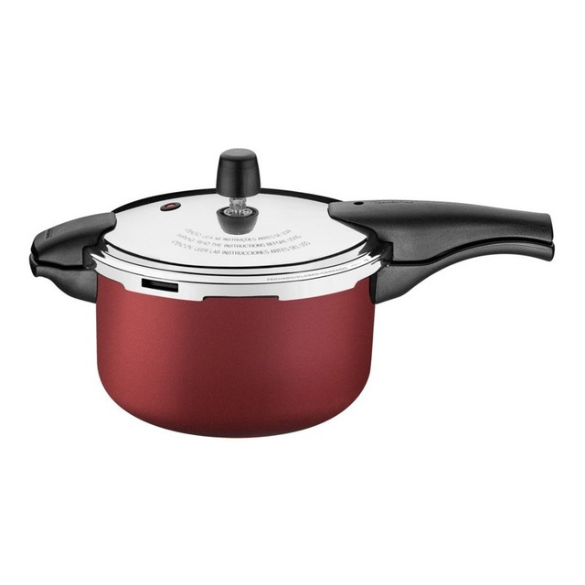 Panela De Pressão 6l Antiaderente 24cm Vancouver Starflon Max Vermelha Tramontina Panela De Pressão 6l Antiaderente 24cm Vancouver Starflon Max Vermelha Tramontina