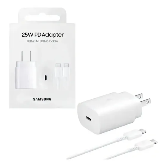 Cargador Samsung 25w Para S20, S21, S22, S23 S24 Plus Ultra Color Blanco | Cuotas sin interés