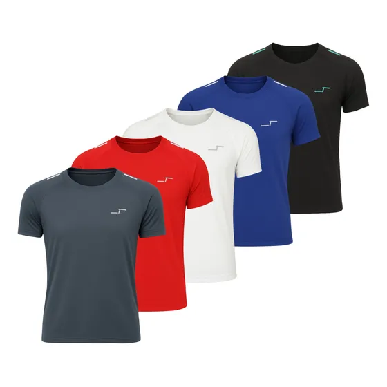 Paquete De 5 Playeras Deportivas Para Entrenar Hombre Lisa