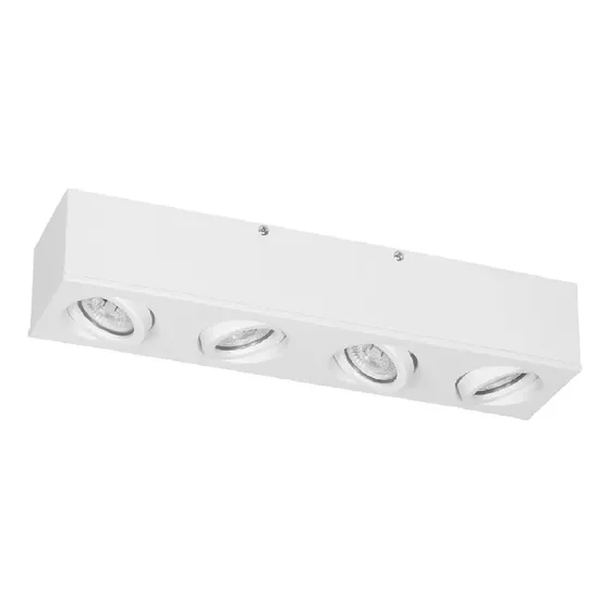Aplique Plafón Lineal 4 Luces Dicroica Apto Led